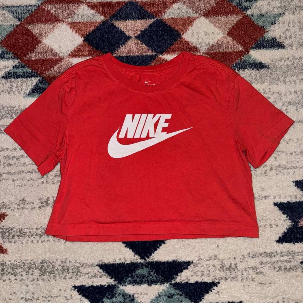 Nike Red Crop Top
